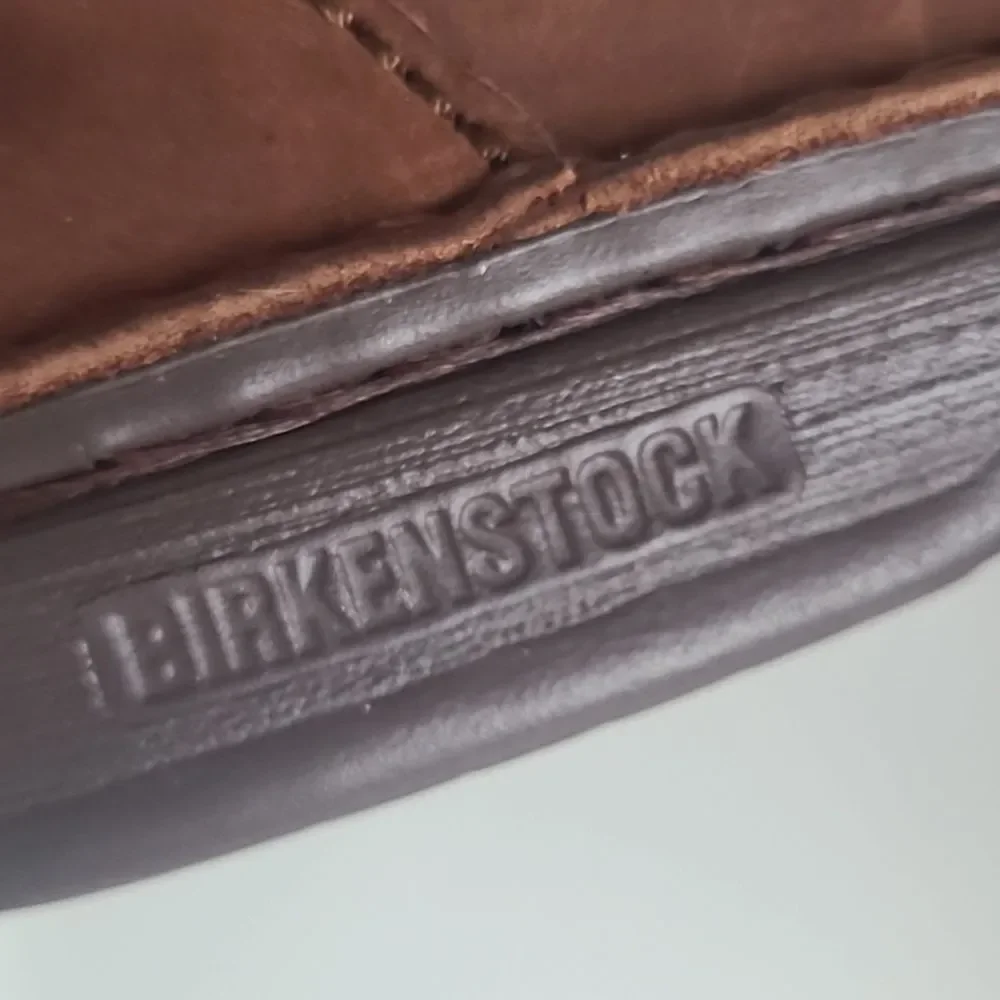 Footprints Birkenstock Madeira Brown Leather Fisherman Shoes Unisex Size EU 42